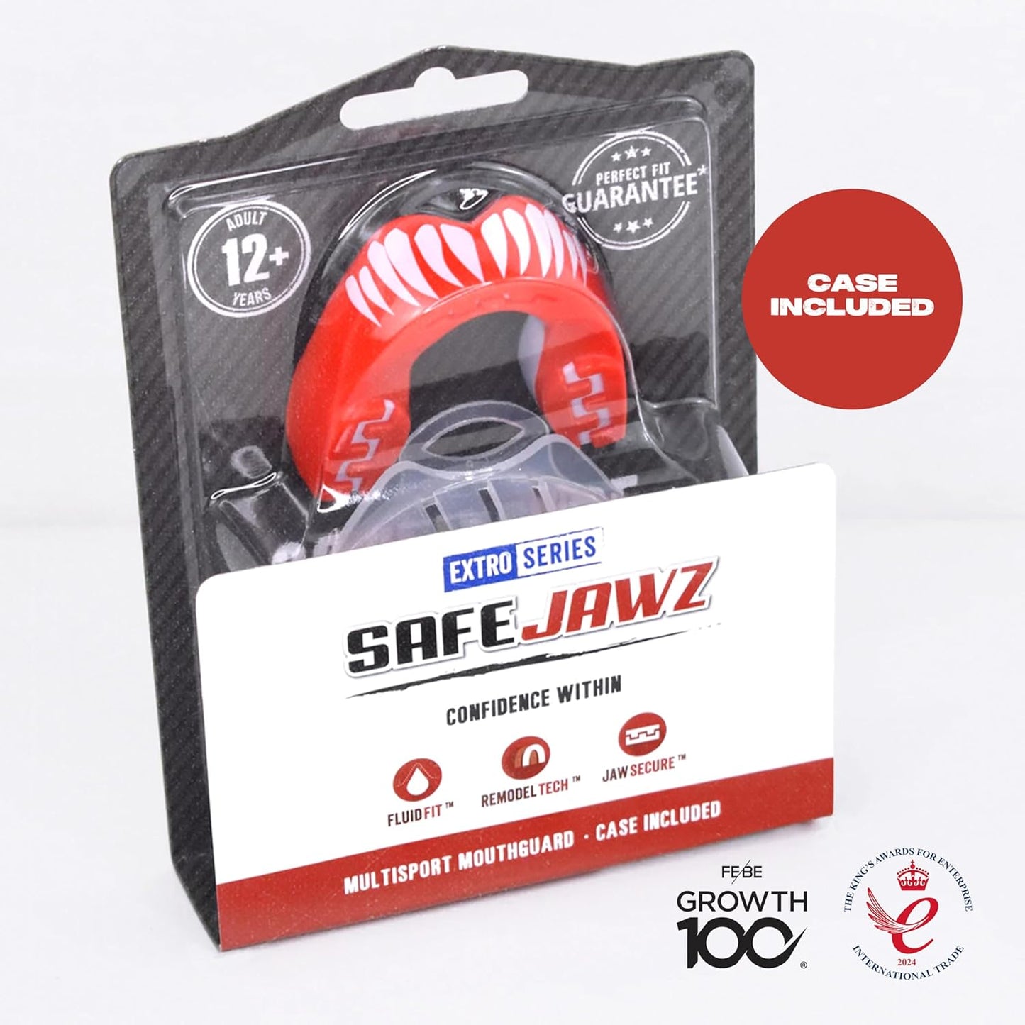 Sports Mouthguard, Dual Layer Premium Mouth Guard with Case for Basketball, Lacrosse, Football, Martial Arts, Hockey, Wrestling, Ice Hockey and All Contact Sports