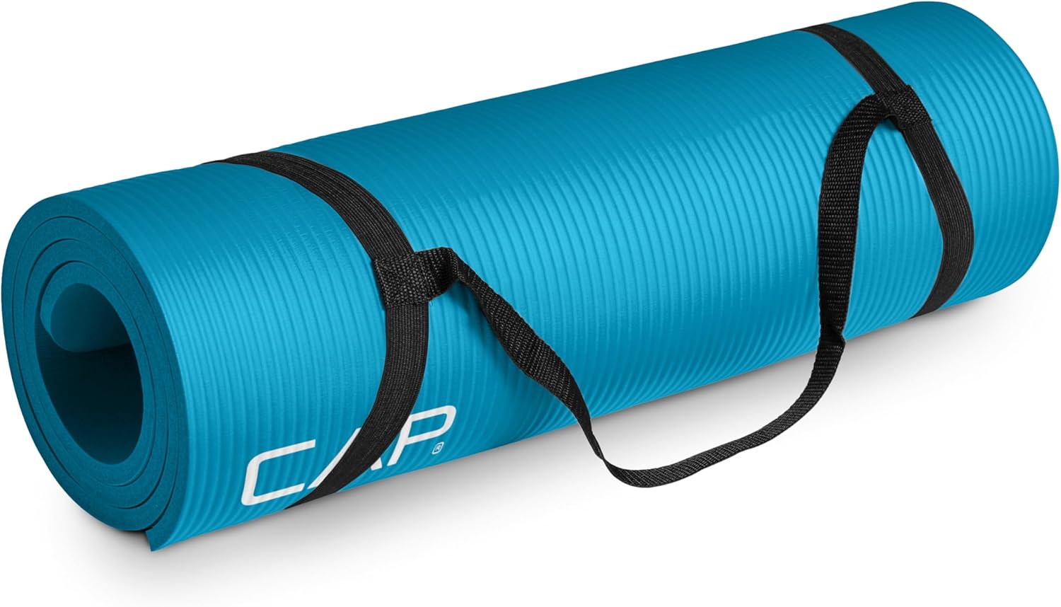 1/2-Inch High Density Exercise Yoga Mat with Strap | Multiple Options