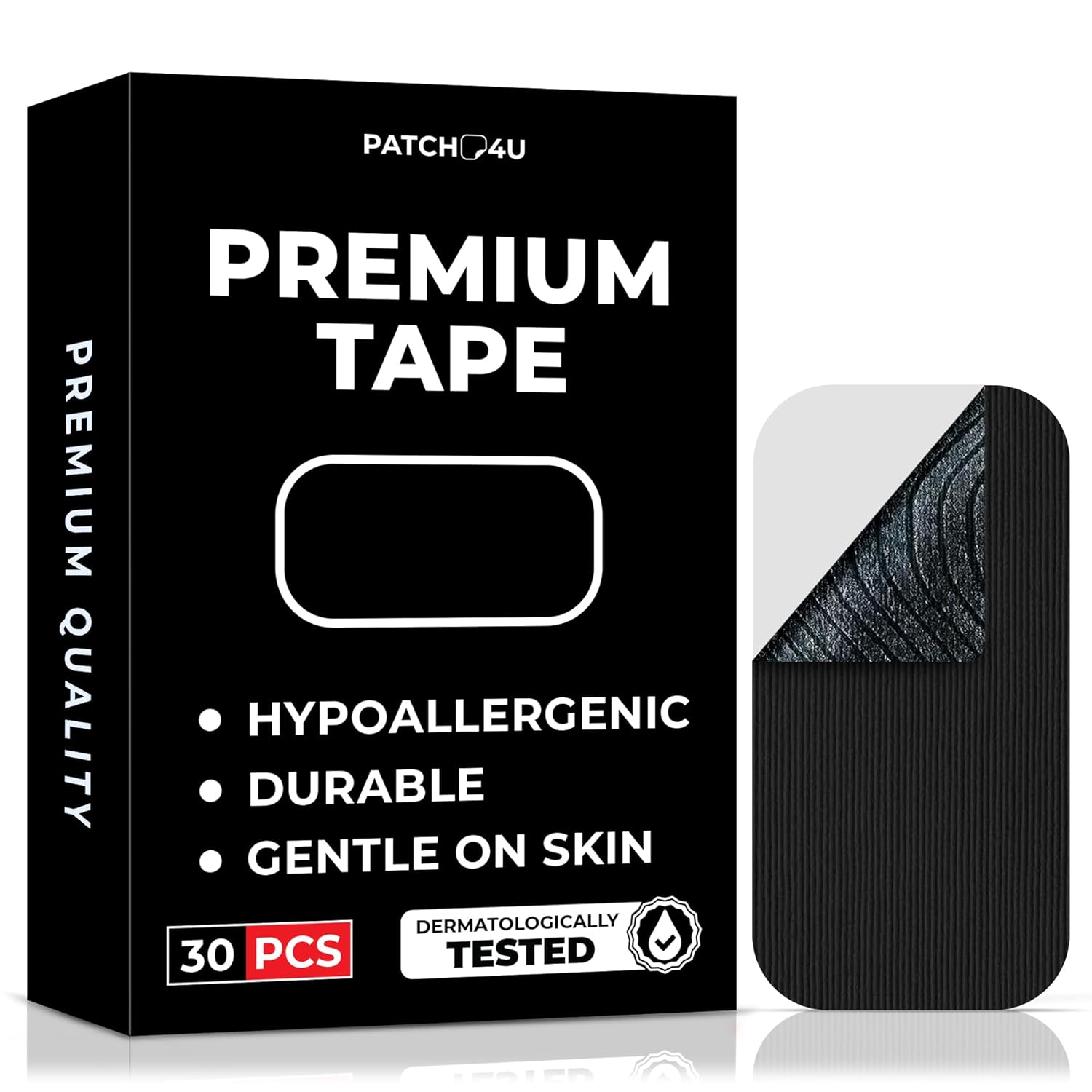 Premium Tape (30 Pack) - Pain Free Removal, Hypoallergenic, Latex Free & Gentle on Skin - Skin Friendly Adhesive Cotton Tape