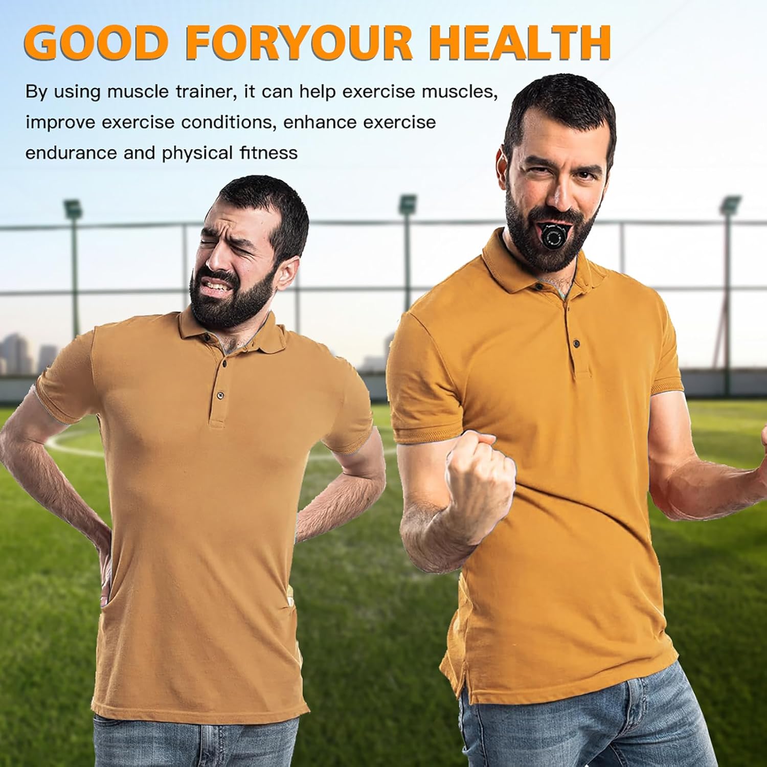 Breath Trainer, Portable Breathing Trainer for Men with Adjustable Resistance, Improve Endurancee and Strength for All,Daily Lung Trainer, Easy to Clean, 2PCS (Black)