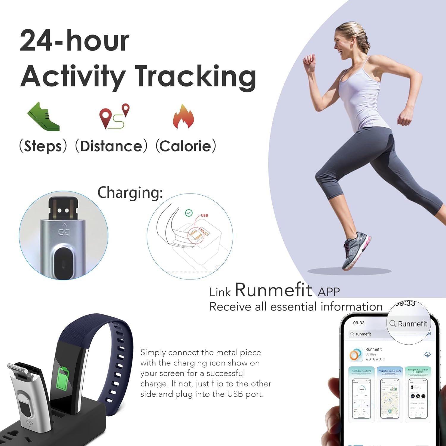 Fitness Tracker for Men and Women,Fitness Watch Waterproof with Activity Tracker and Sleep Monitor,Smart Watch for Android and Ios Phones