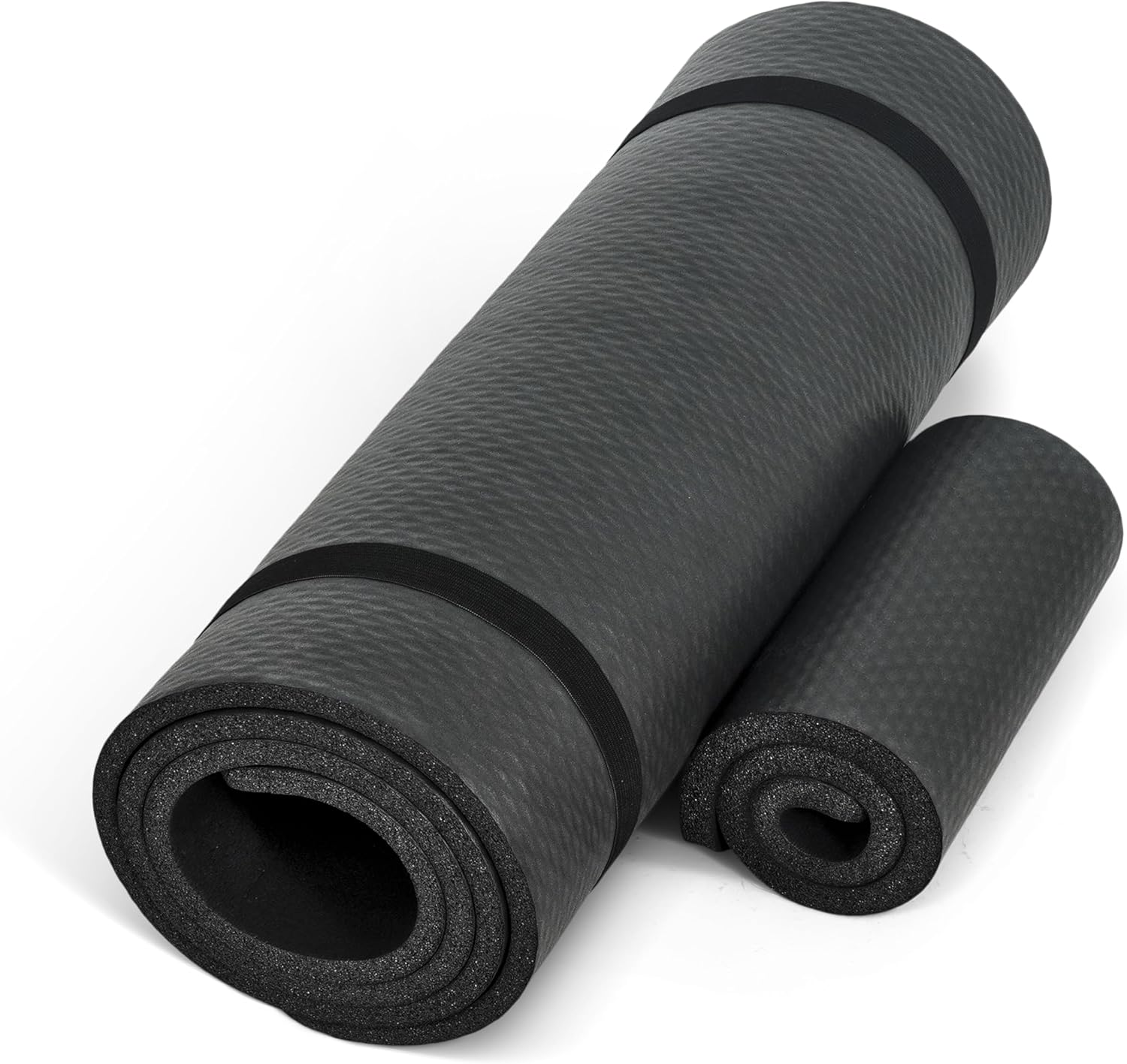 1/2-Inch High Density Exercise Yoga Mat with Strap | Multiple Options